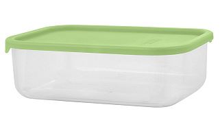 Банка для сыпучих продуктов Sugar&Spice Vanilla прямоуг,0,18л  с гибкой крышкой фисташка